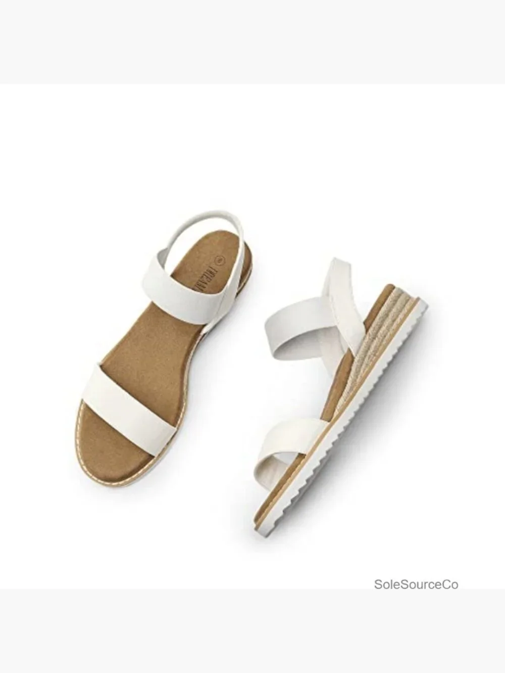 Wedge Espadrille Sandals - Open Toe Ankle Strap Comfort Shoes